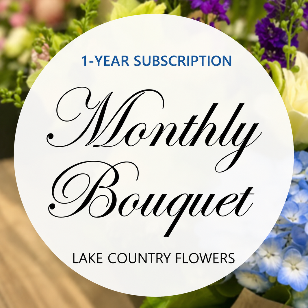 1-Year Monthly Bouquet Subscription Package